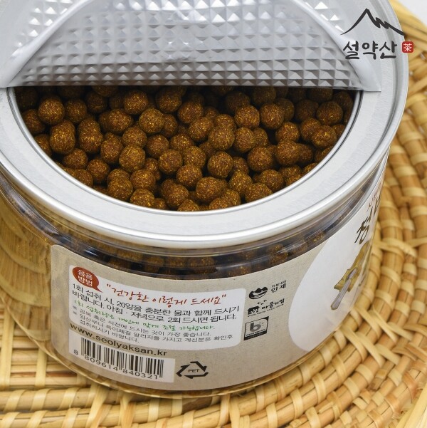 설약산 청비환 국내산 유근피 왕느릅나무 뿌리껍질 160g 1병 강원도 사회적경제 마을기업 | 설악에 약산 설약산 | 유근피, 치자, 모과, 수세미, 마가목으로 만든 건강환